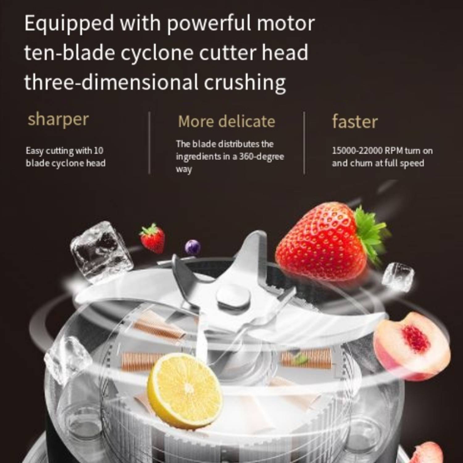 13oz Type-C Rechargeable Juicer Blender Cup w/ Handle 6