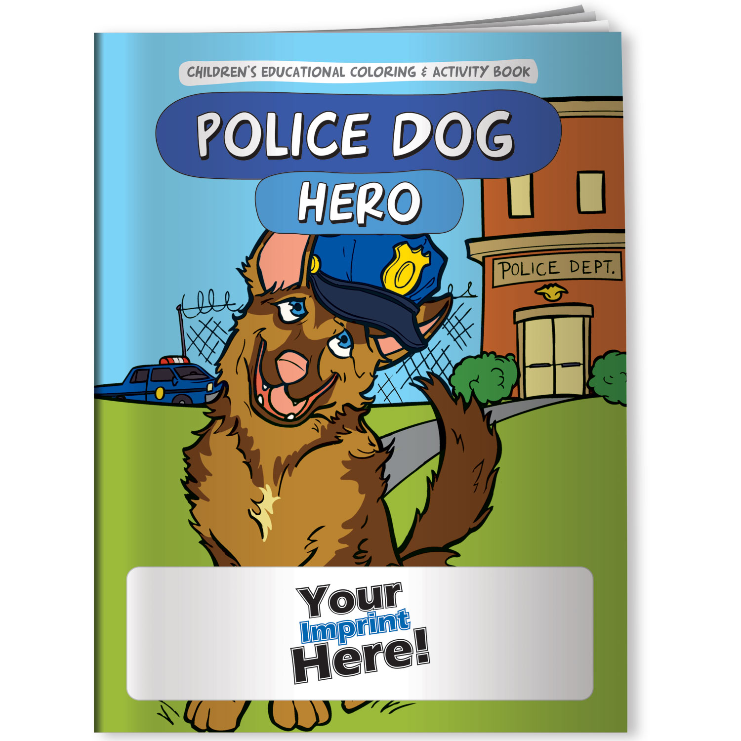 Combo Pack - CB1089 Coloring Book & 4-Pack of Crayons (Imprinted) in a Poly Bag 6