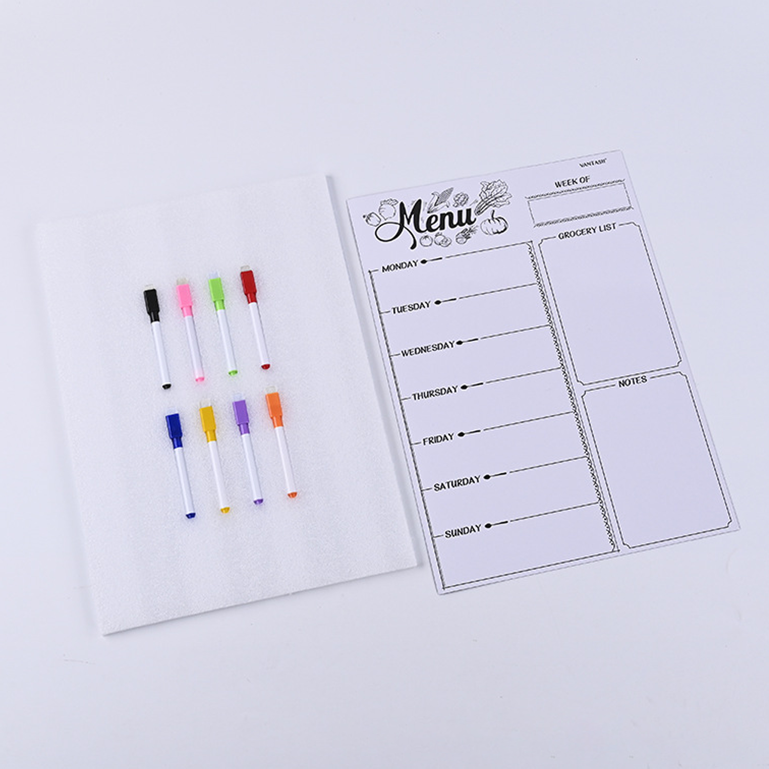 Magnetic Erasable Weekly Planning Whiteboard 3