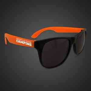 Neon Sunglasses With Orange Arms