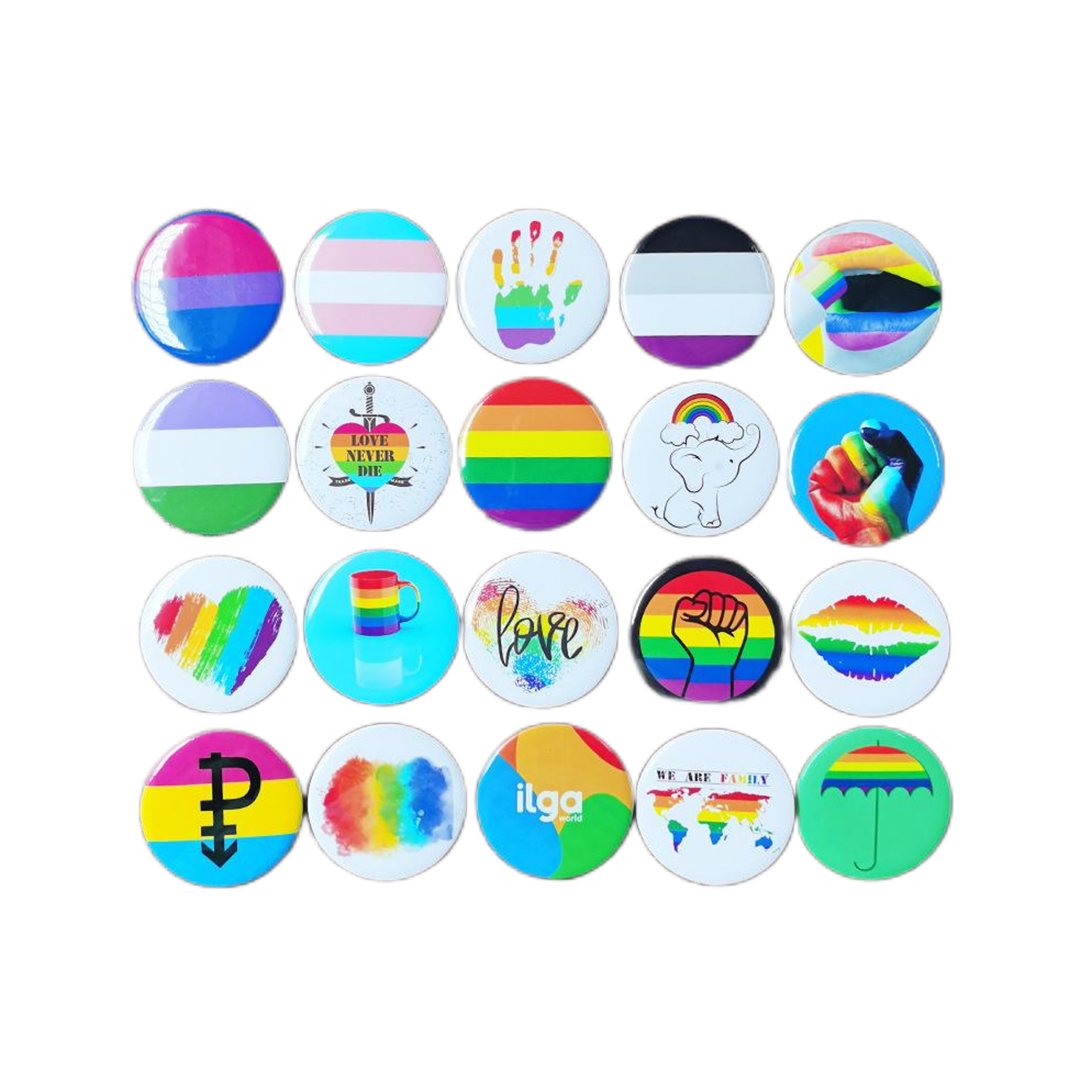 Custom Pride Round Button 8