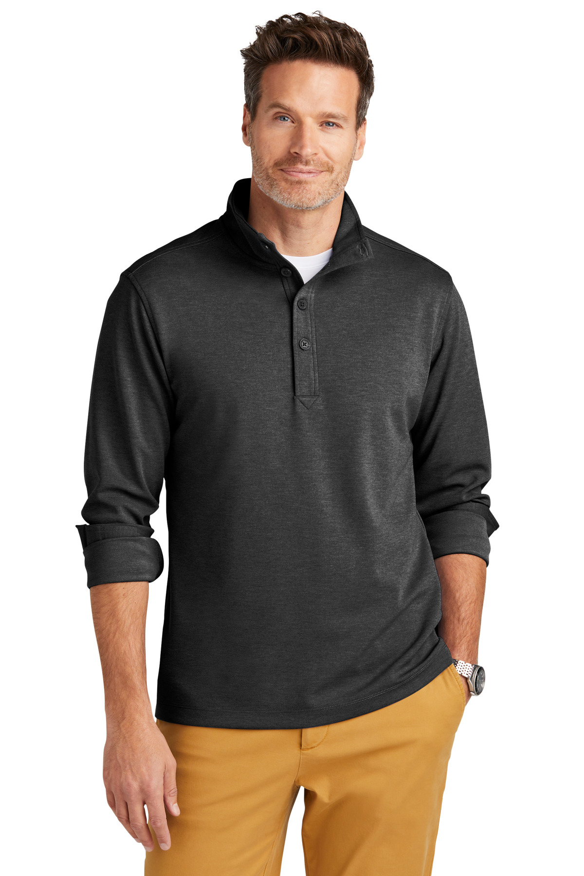 Brooks Brothers Mid-Layer Stretch 1/2-Button BB18202 24