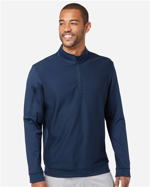 Men's Textured Quarter-Zip Pullover - A295 4