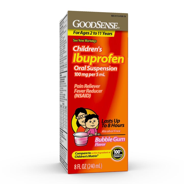 Children's Ibuprofen - 100 mg Oral Suspension Bubblegum 2