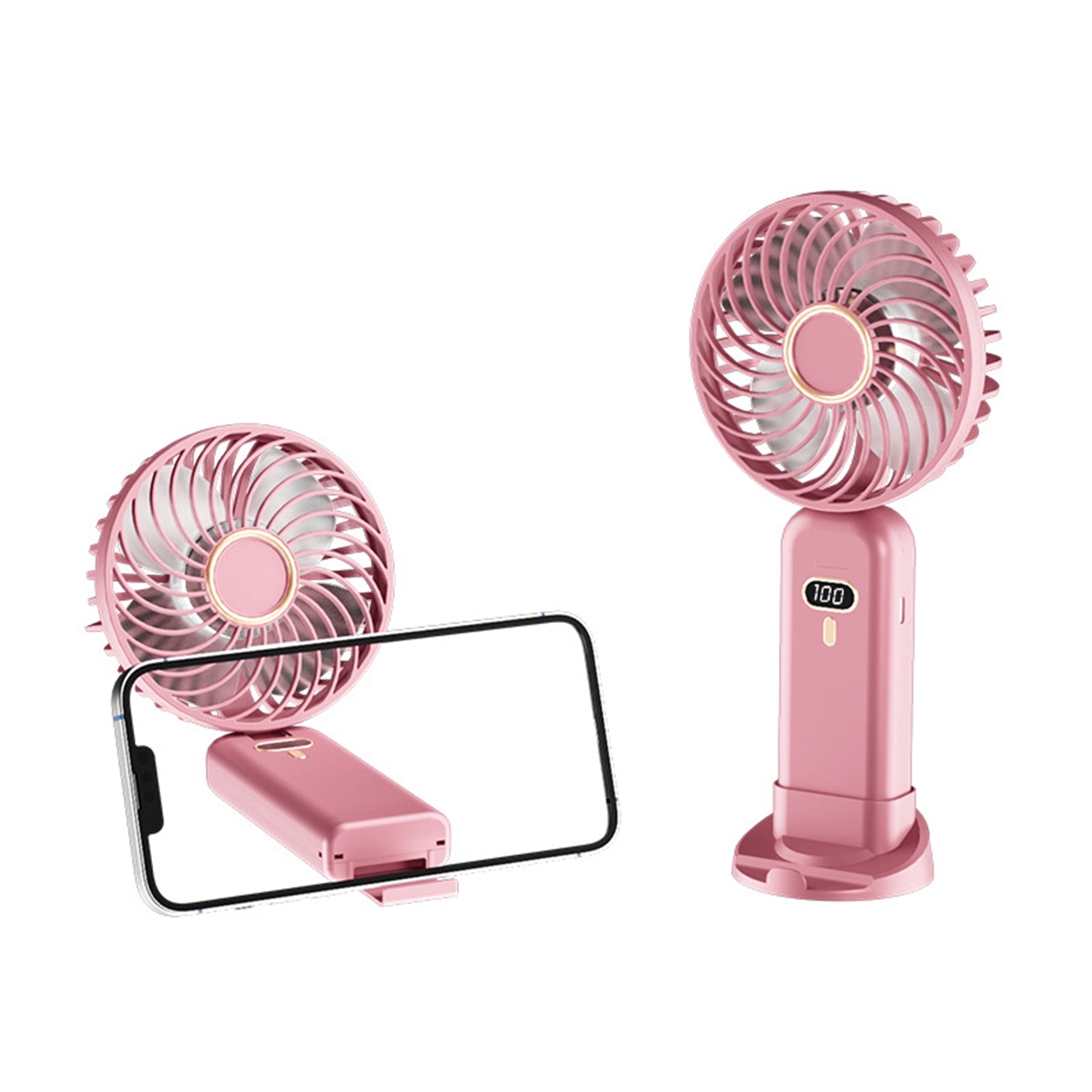 3000 mAh Folding Stand Fan with Digital Display 4