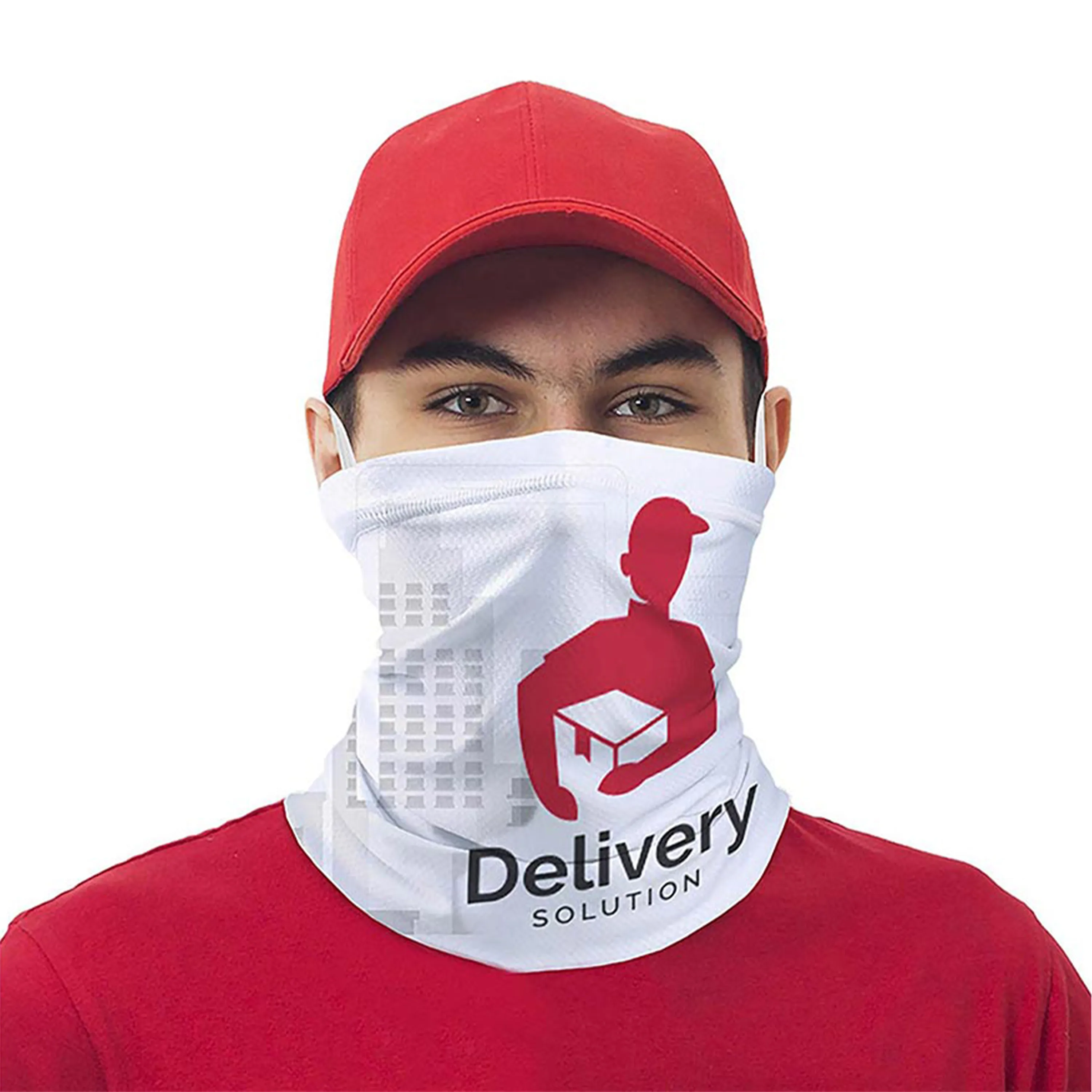 Neck Gaiter with Ear Elastic C/R 2