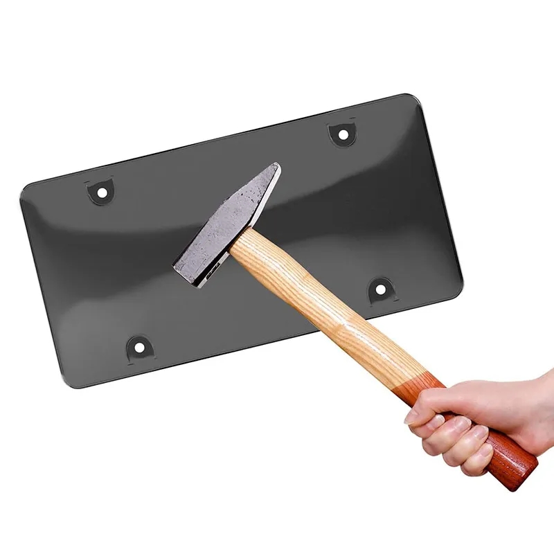 Unbreakable License Plate Tinted Covers Shields with Frame 1