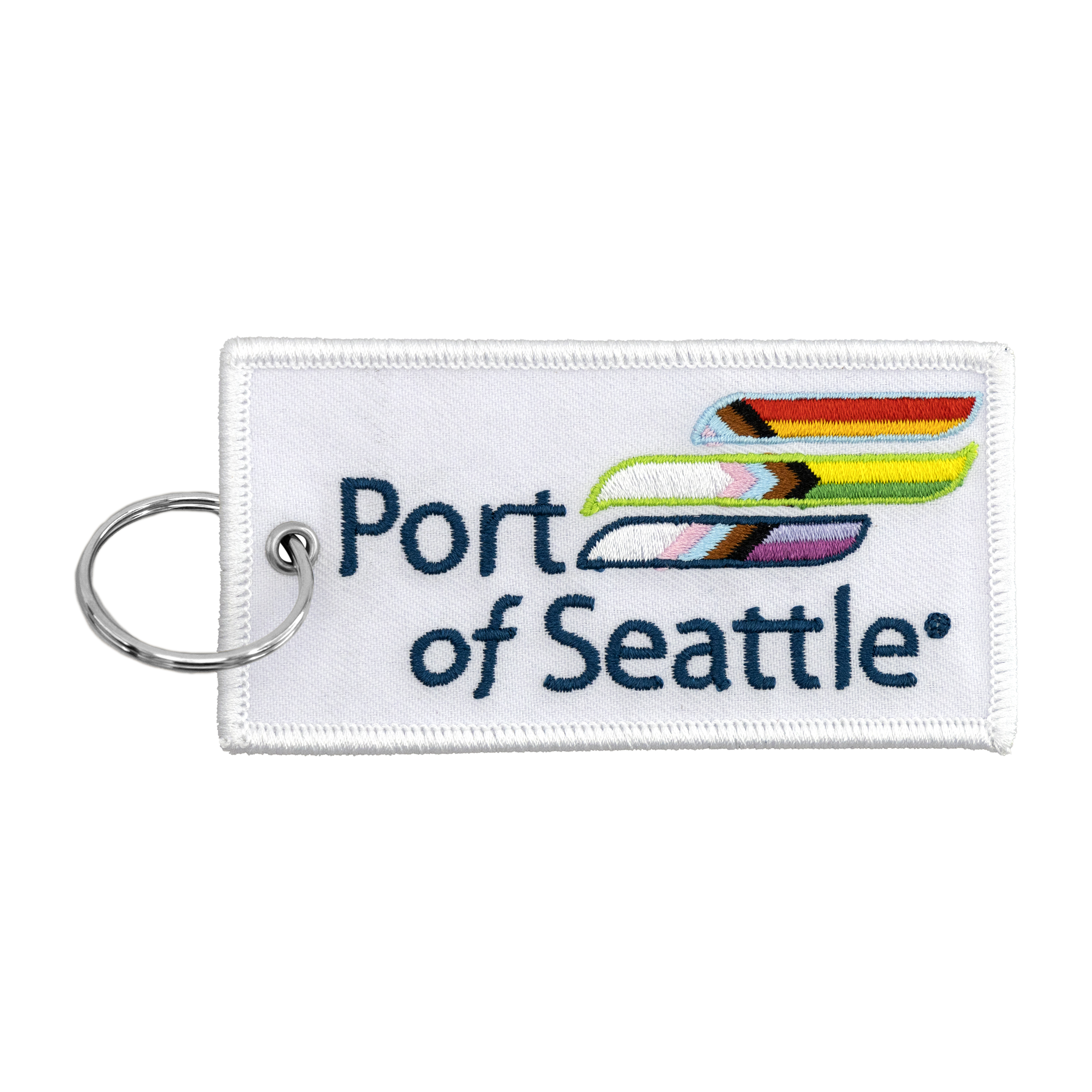 Embroidered Keytag Keychain (2") 3
