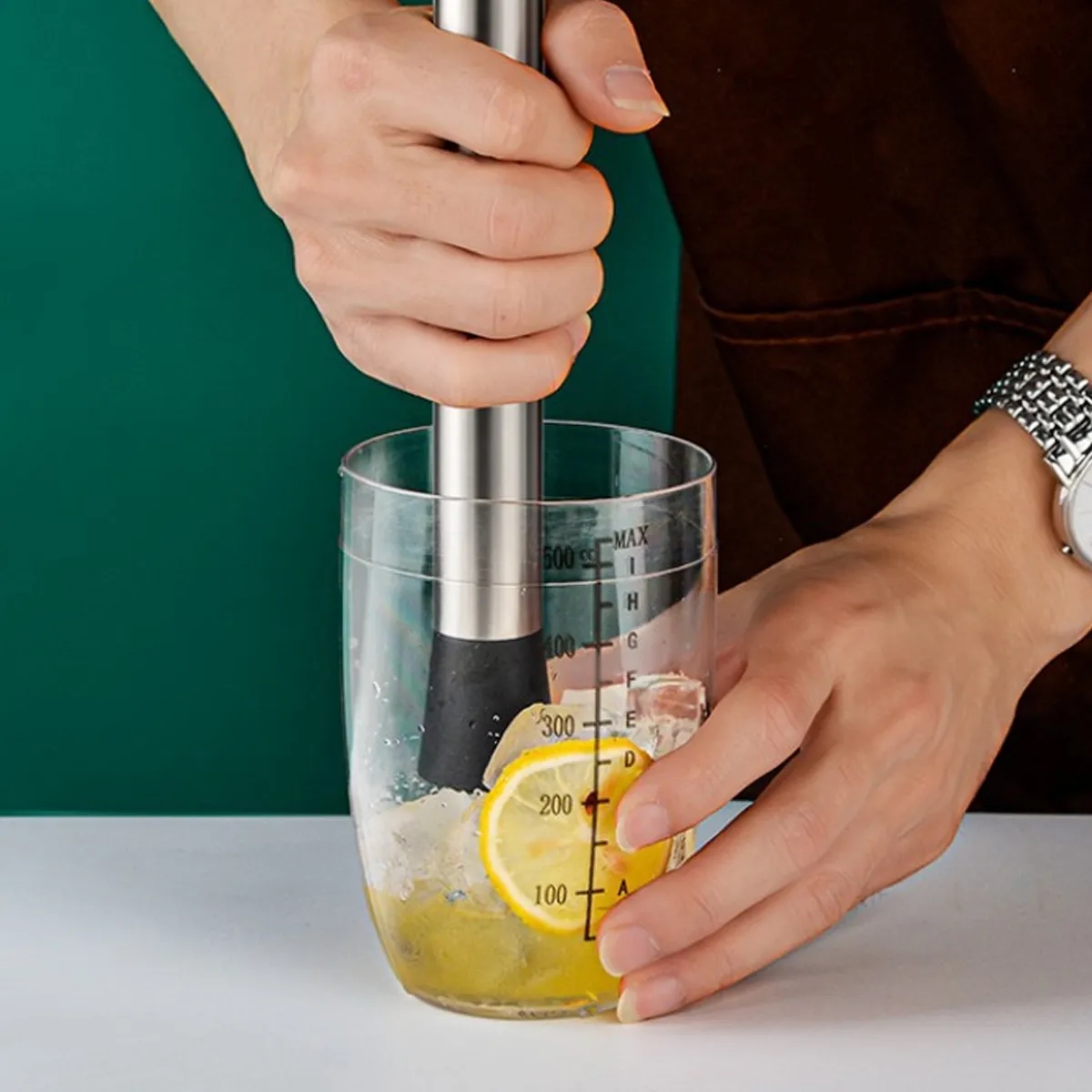 Premium Stainless Steel Cocktail Muddler 9