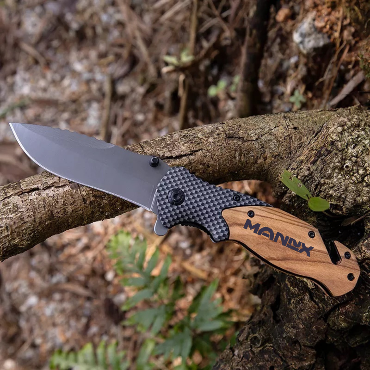 ApexBlade - Oliver Wood Folding Pocket Knife With Stainless Steel Blade Full Color Optional 8