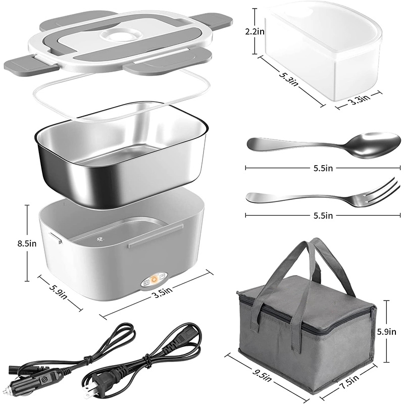 Custom Portable Microwave Food Heater Electric Lunch Box 3