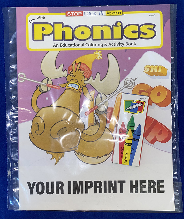 COLORING SET - Fun With Phonics Coloring Book Fun Pack 2