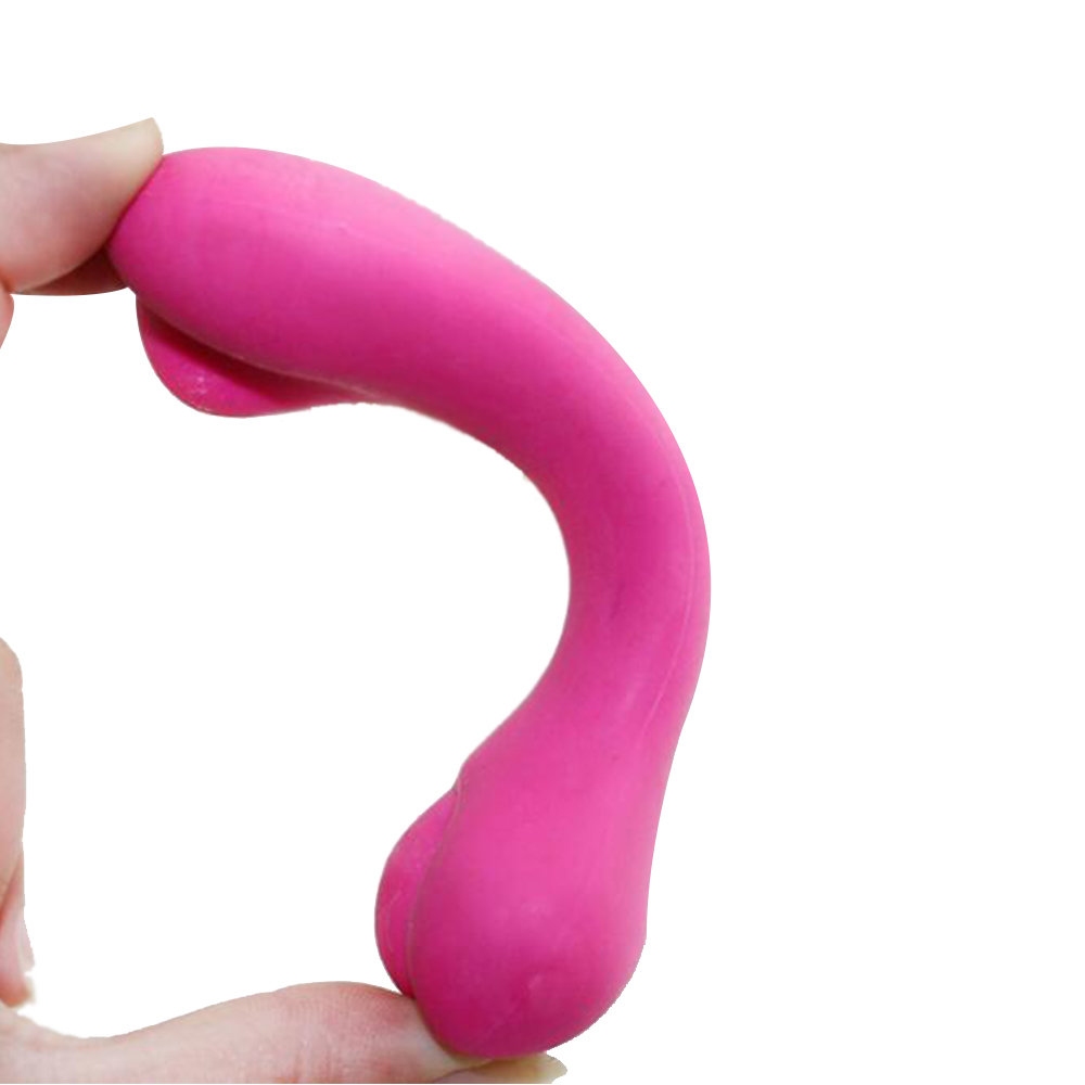 Rubber bite resistant bone type toy 1
