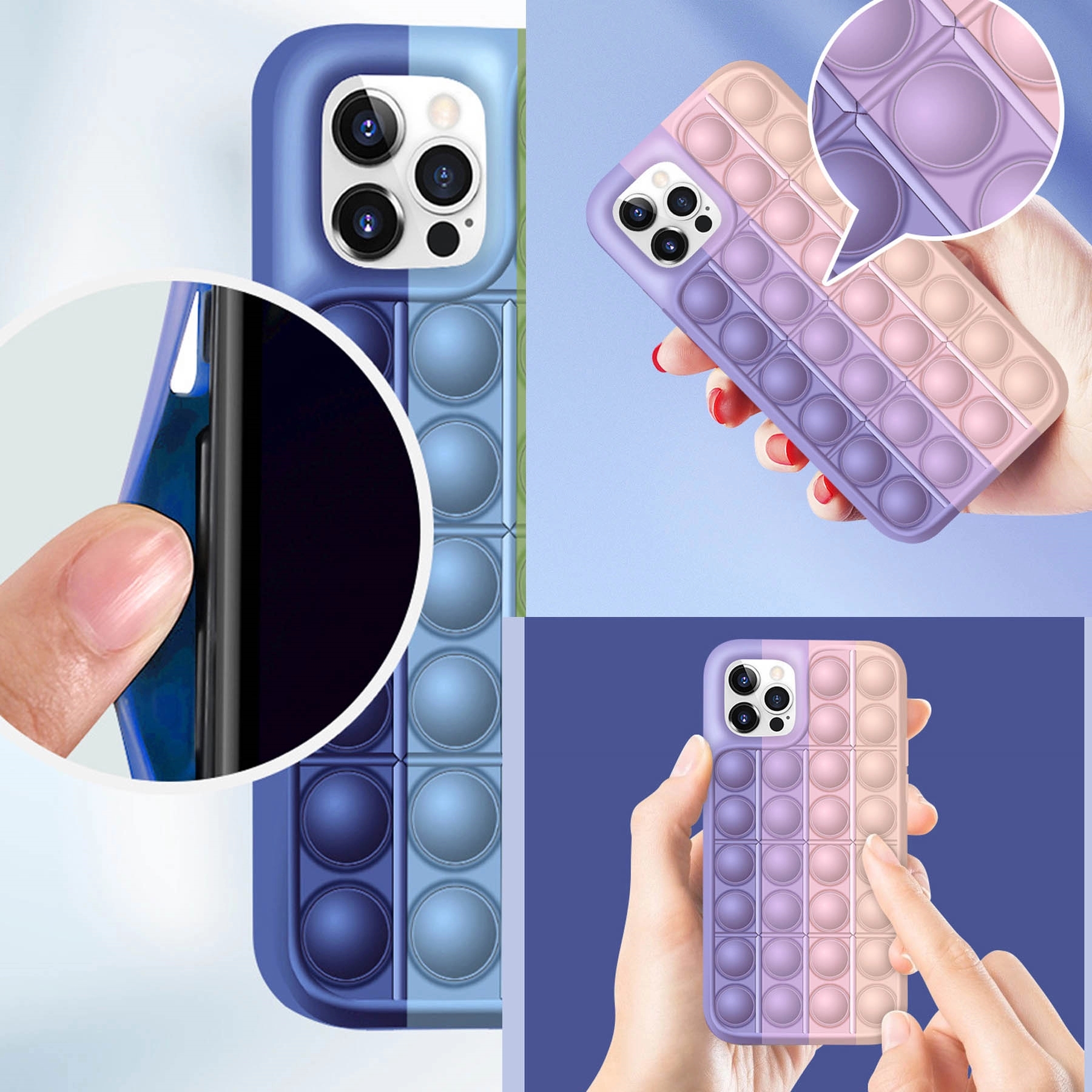 Push Pop Bubble Fidget Mobile Phone Protective Shell 10
