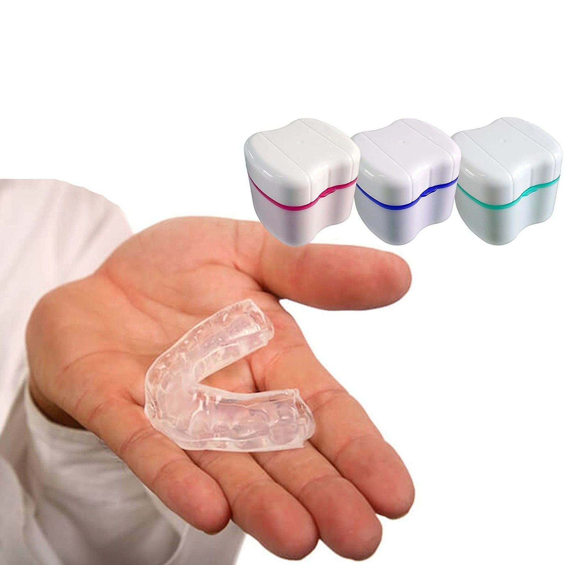 Denture Bath Case With Basket Retainer Soaking Box 7