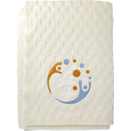 Made*Here New York Basketweave Cotton Blanket 32