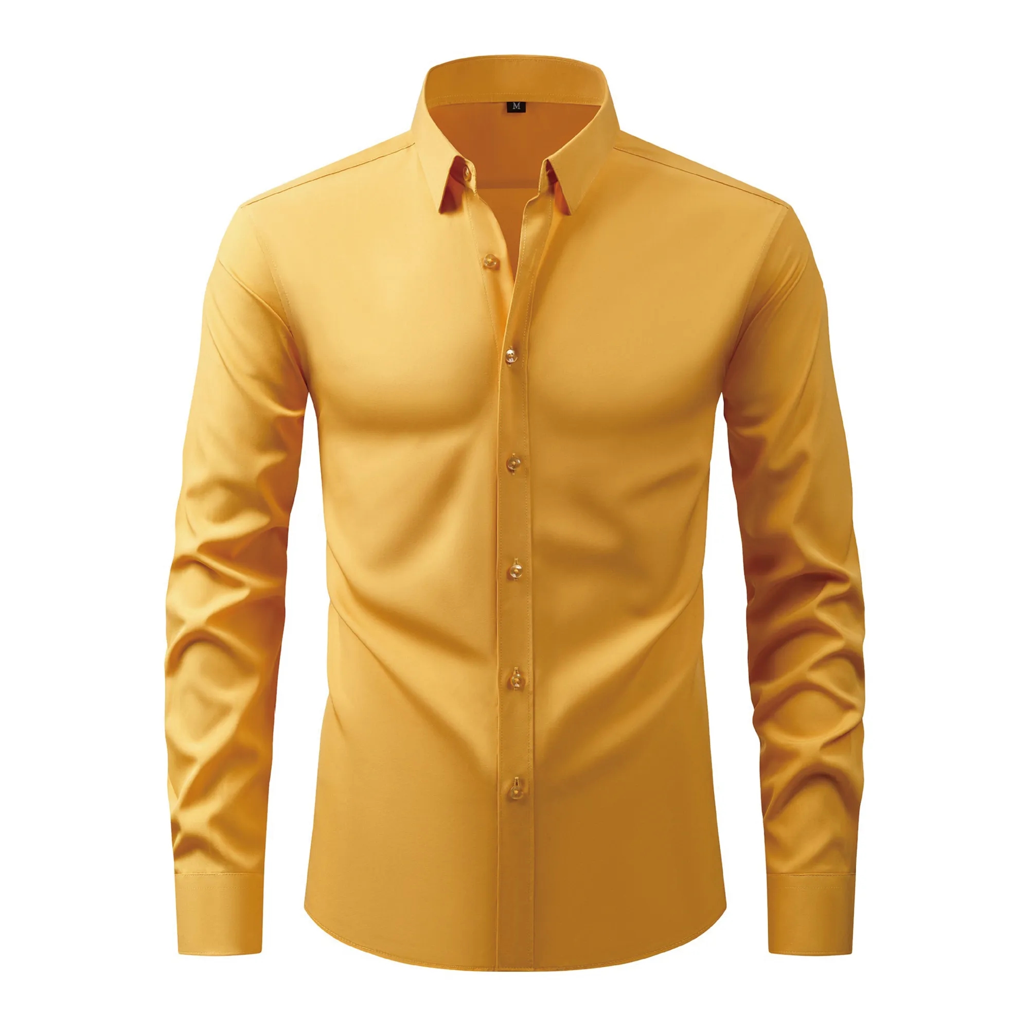 Non-Iron Wrinkle-Resistant Business Solid Color Shirt 7
