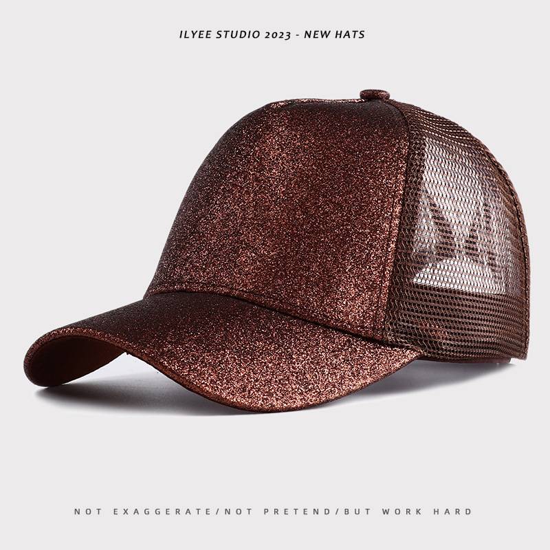 Summer Fashion Sequin Mesh Baseball Cap 10