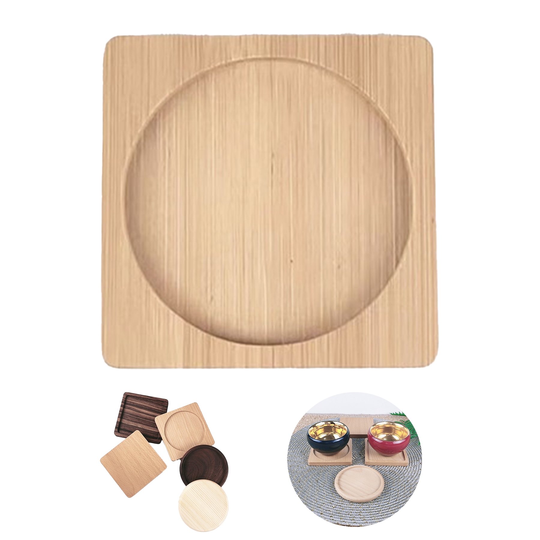 Wood Drink Coasters 2