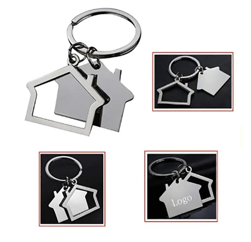 Kirsite House Shaped Keychain 4