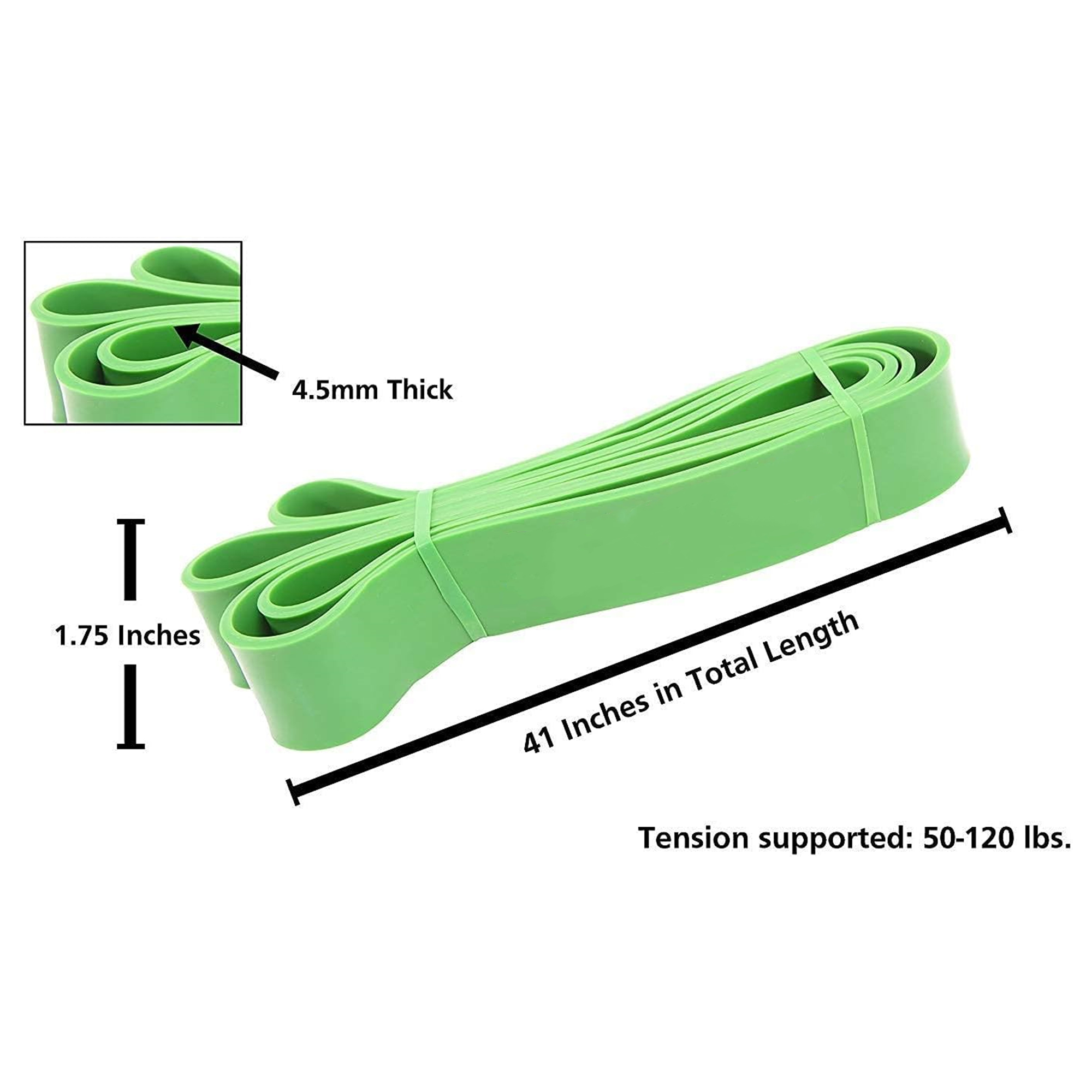 Resistance Stretch Loop Band 120Ibs Green 4