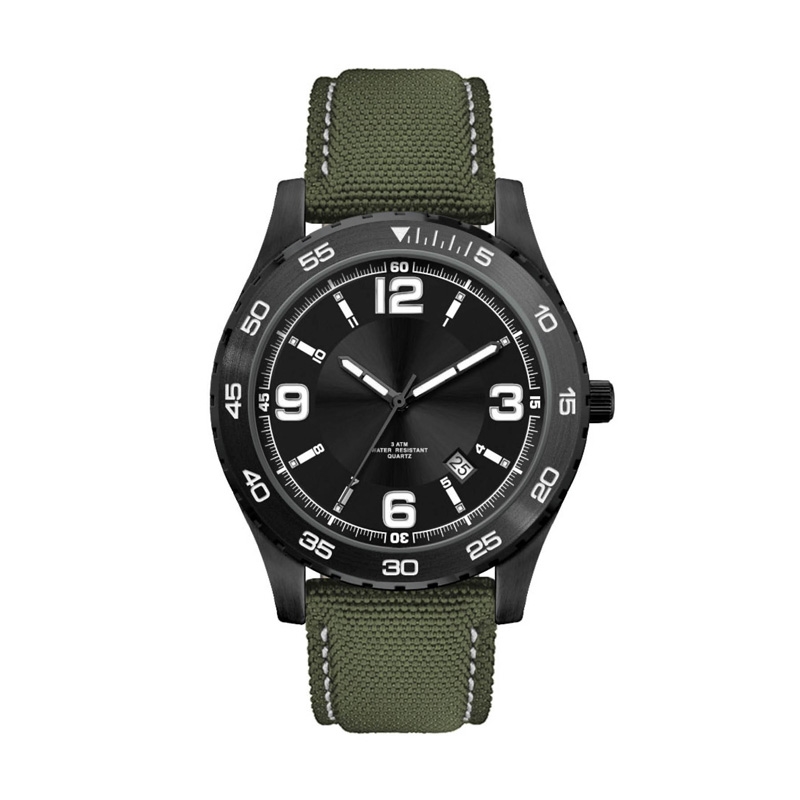 42MM, BLACK METAL CASE, 3-HAND MVT, DTE 2