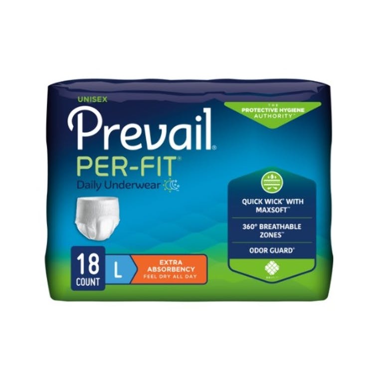 PER-FIT Adult Underwear - Large (44"-58")  White 2