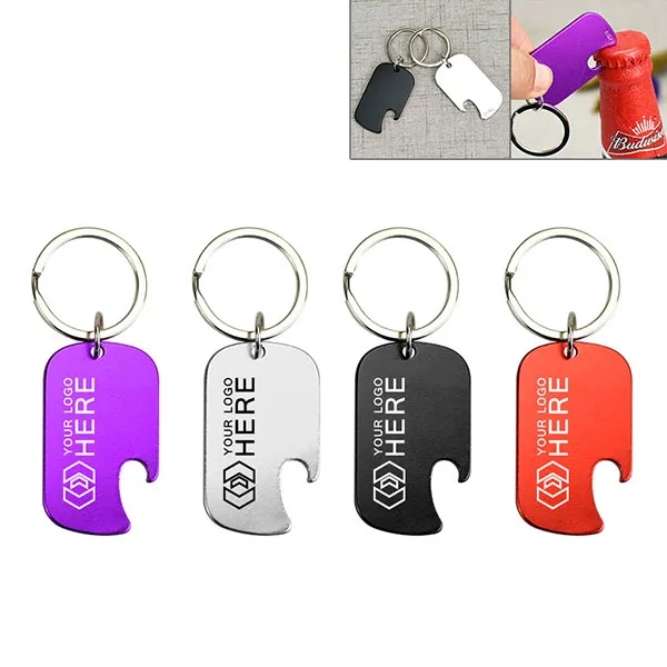 Dog Tag Bottle Opener Key Ring 3