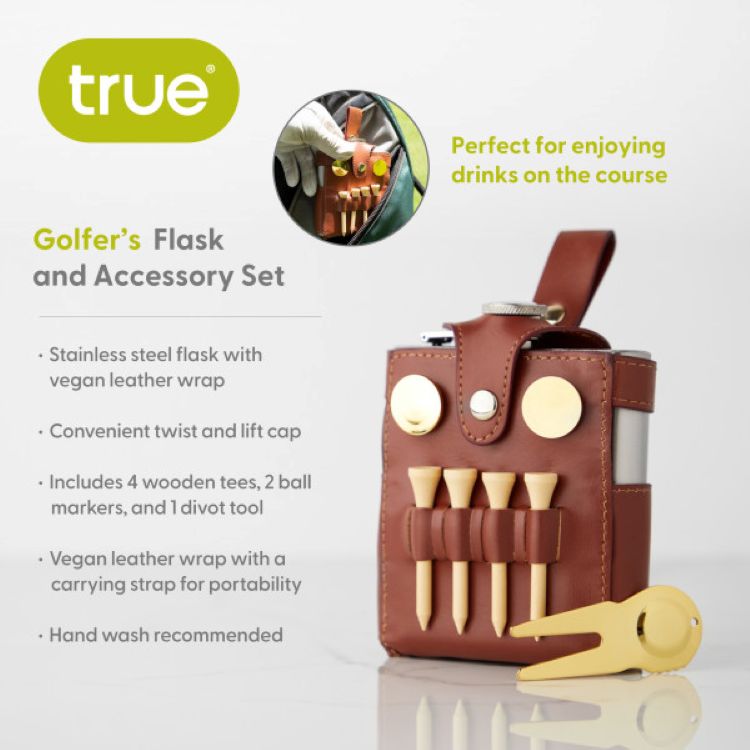 True® Golfer's Flask and Accessory Set 3