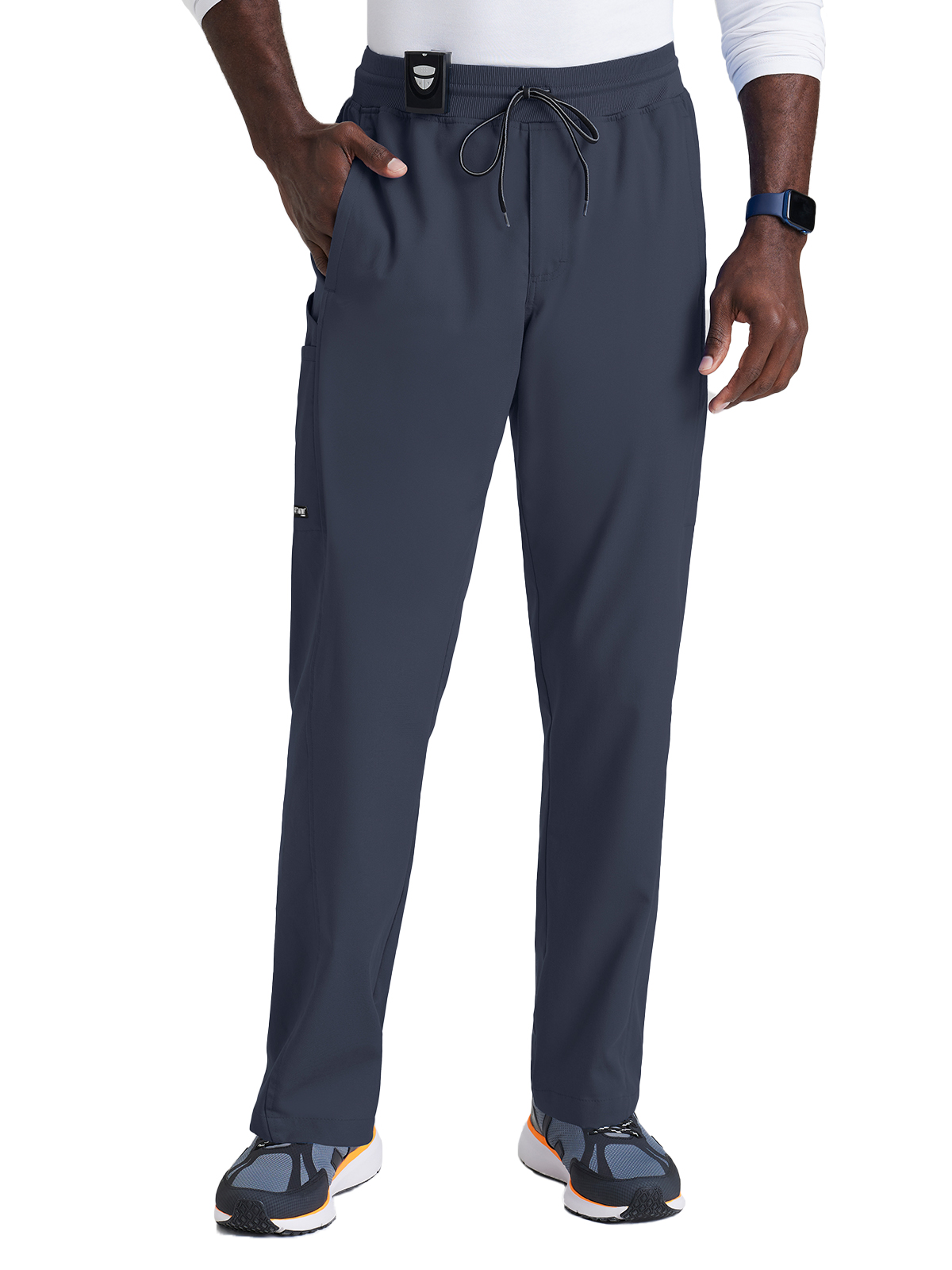 Grey's Anatomy Spandex Stretch - Men's Six-Pocket Straight leg Hudson Scrub Pant 12