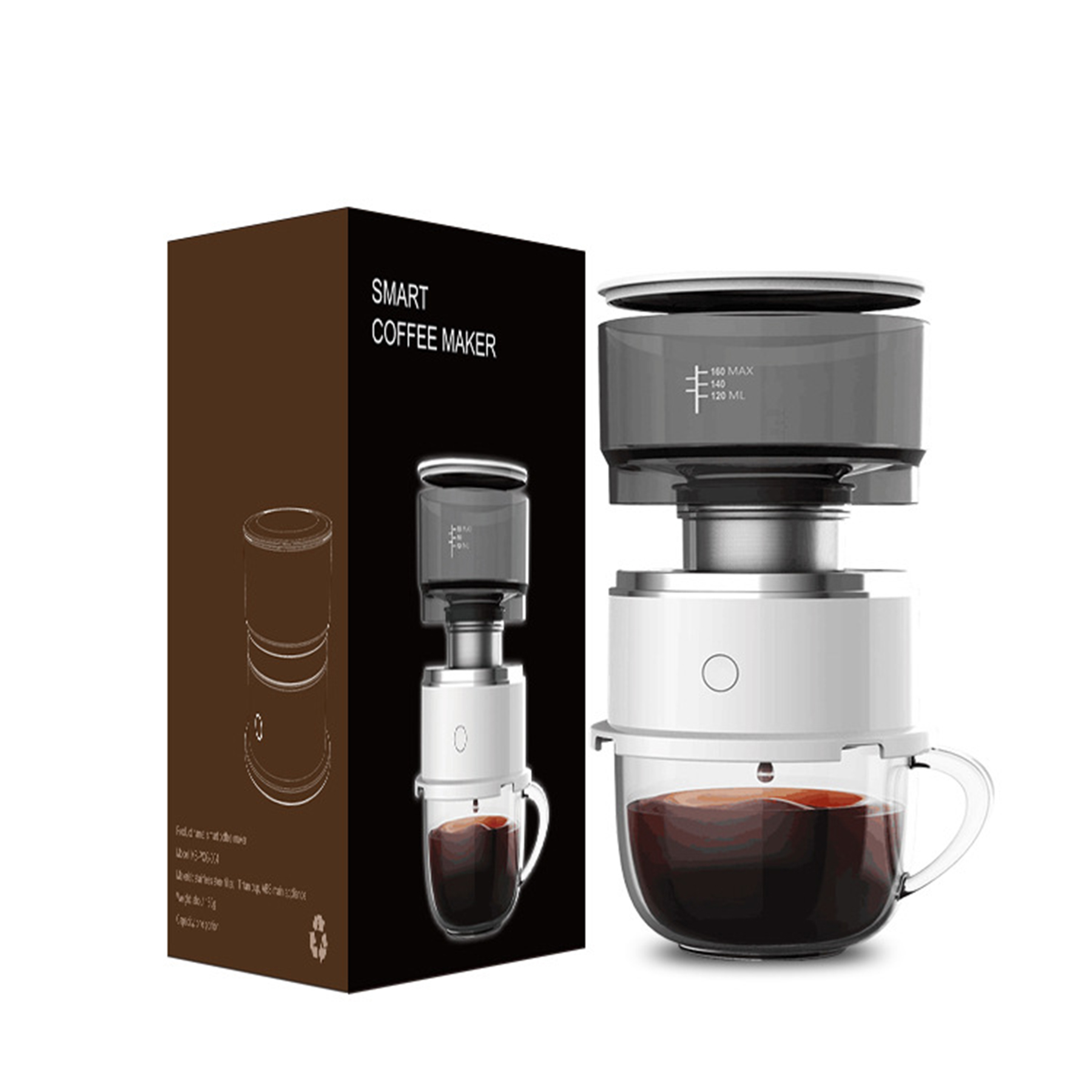 Stainless Steel Smart Carafe Coffee Maker 3