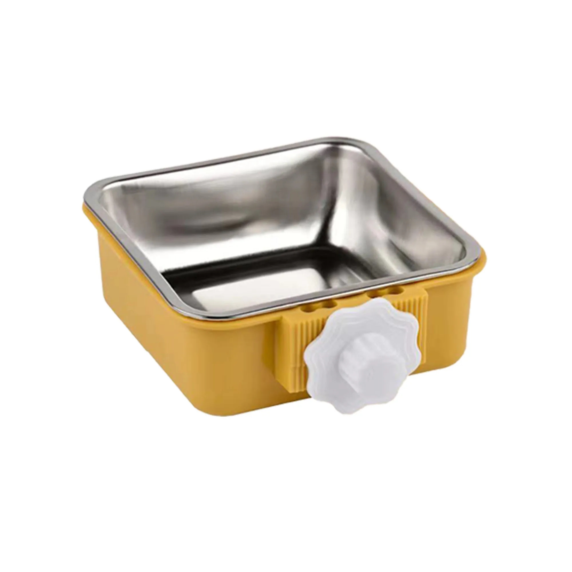 Stainless Steel Removable Hanging Pet Bowl 4