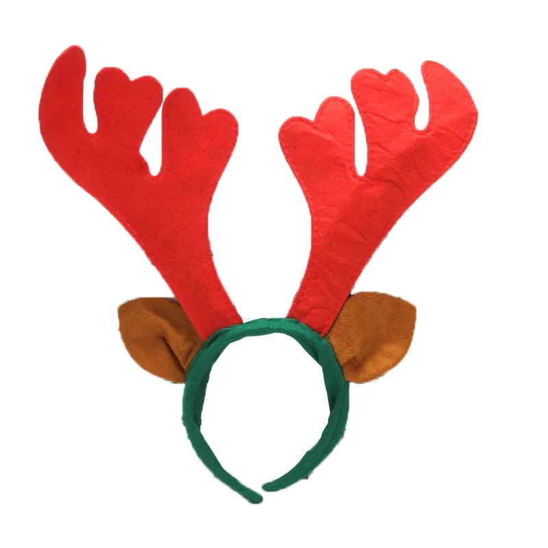Full Color Christmas Reindeer Antler Headband 3
