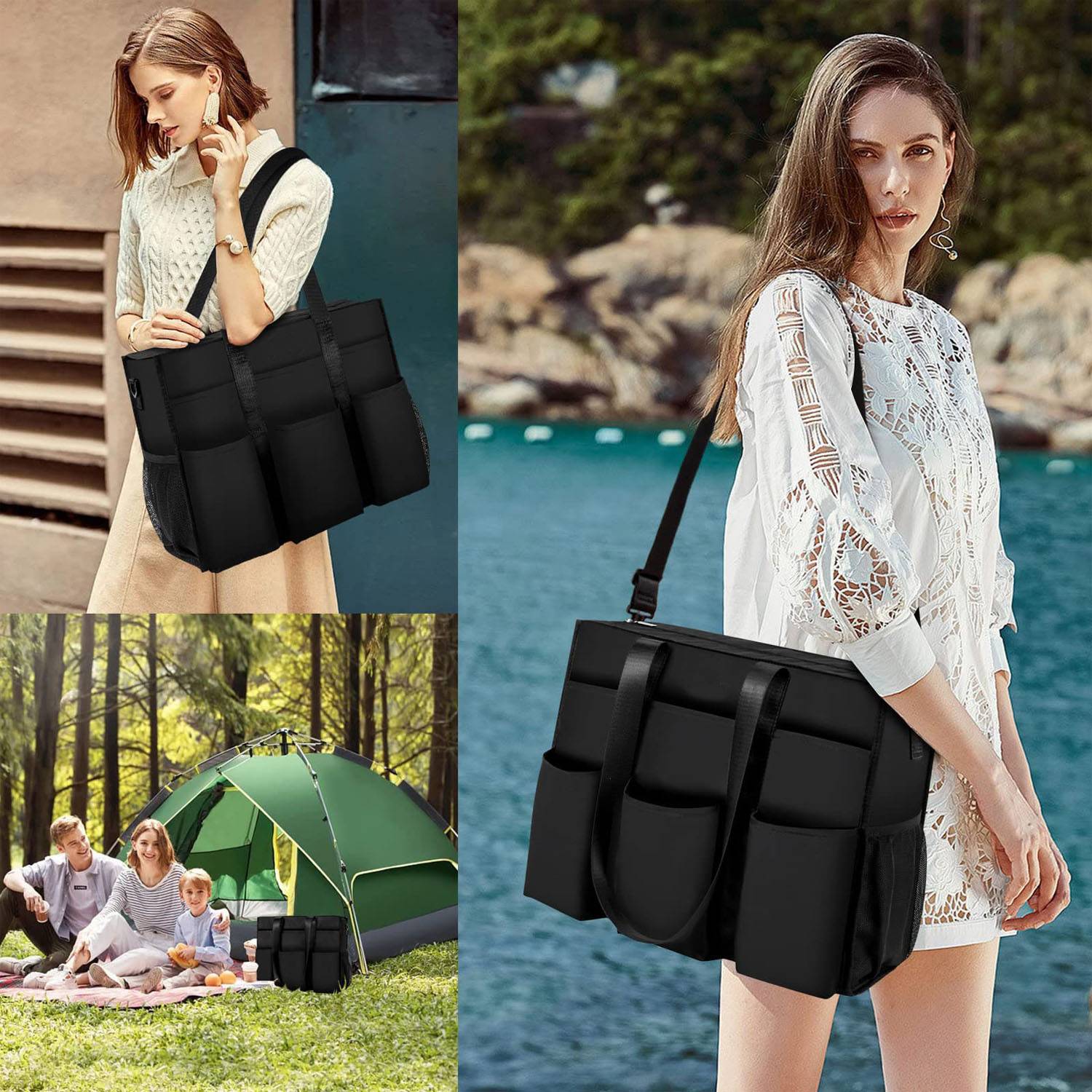 Custom Polyester Water Resistant Tote Bag 3