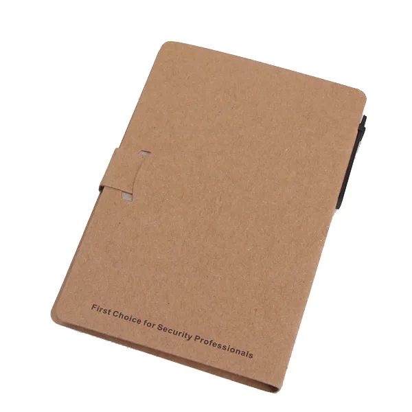 Kraft Notepad with Sticky Notes and Pen 2