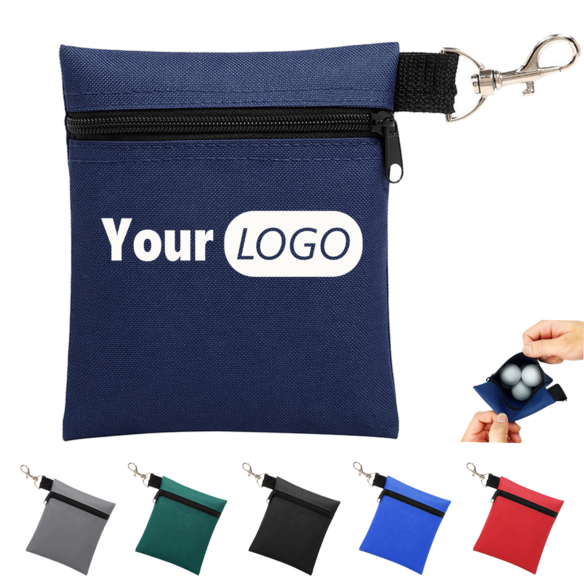 Nylon Golf Ball Pouch 5
