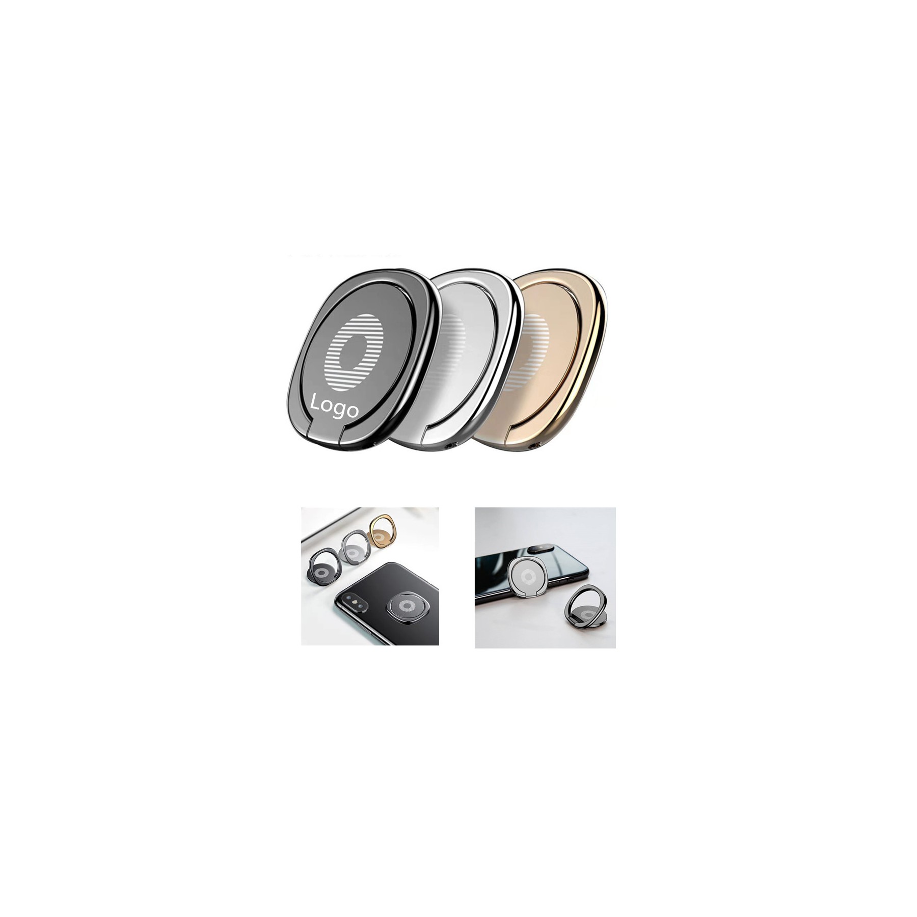 Adhesive Pad Stand Phone Grip Ring Holder