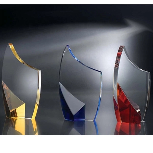 Custom Blue Crystal Award Trophy 3