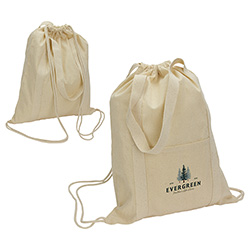 Orion 5 oz 50/50 Recycled Cotton Drawstring Bag 7