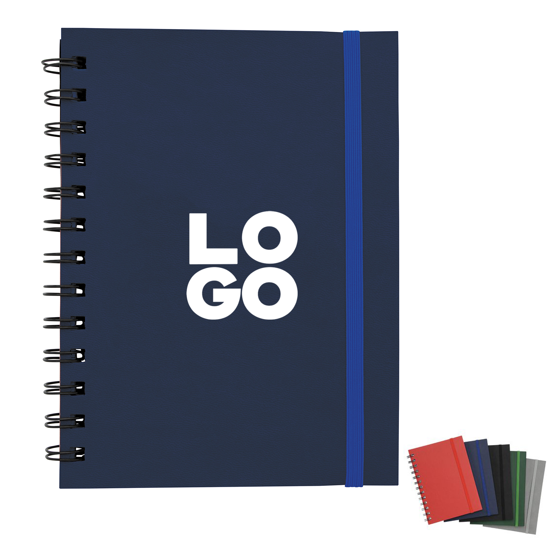 Pu Leather Cover Spiral Notebook 2