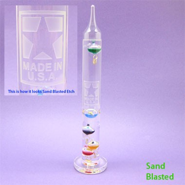 18" GLASS GALILEO THERMOMETER 1