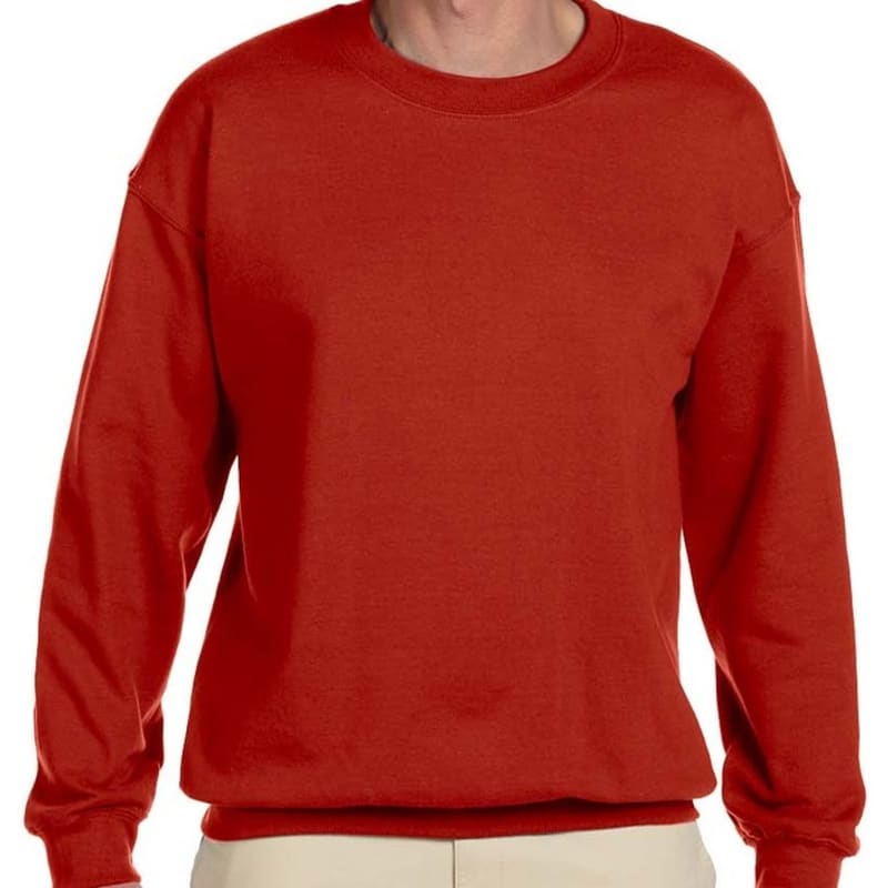 Hanes 9.7 Oz. Ultimate Cotton® 90/10 Fleece Crew, custom hoodie or sweatshirt with logo imprint 4