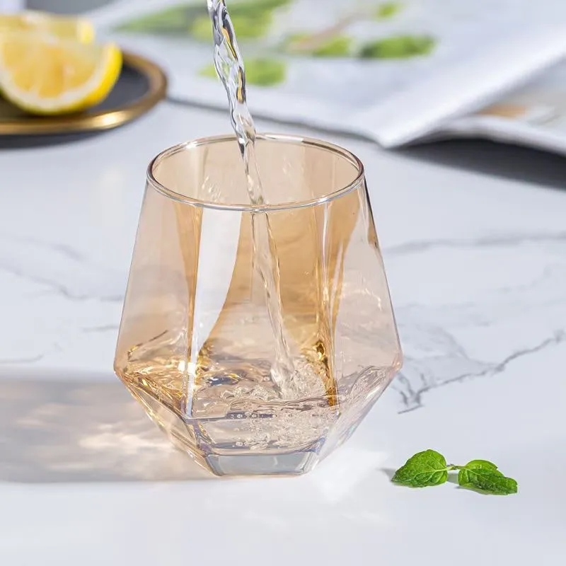 Hexagonal Diamond Wine Glass 3