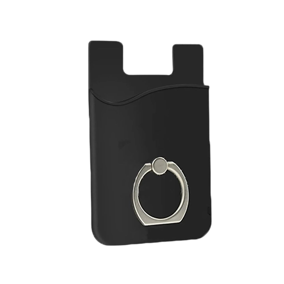 Silicone Phone Wallet Adhesive with Metal Grip Ring 6