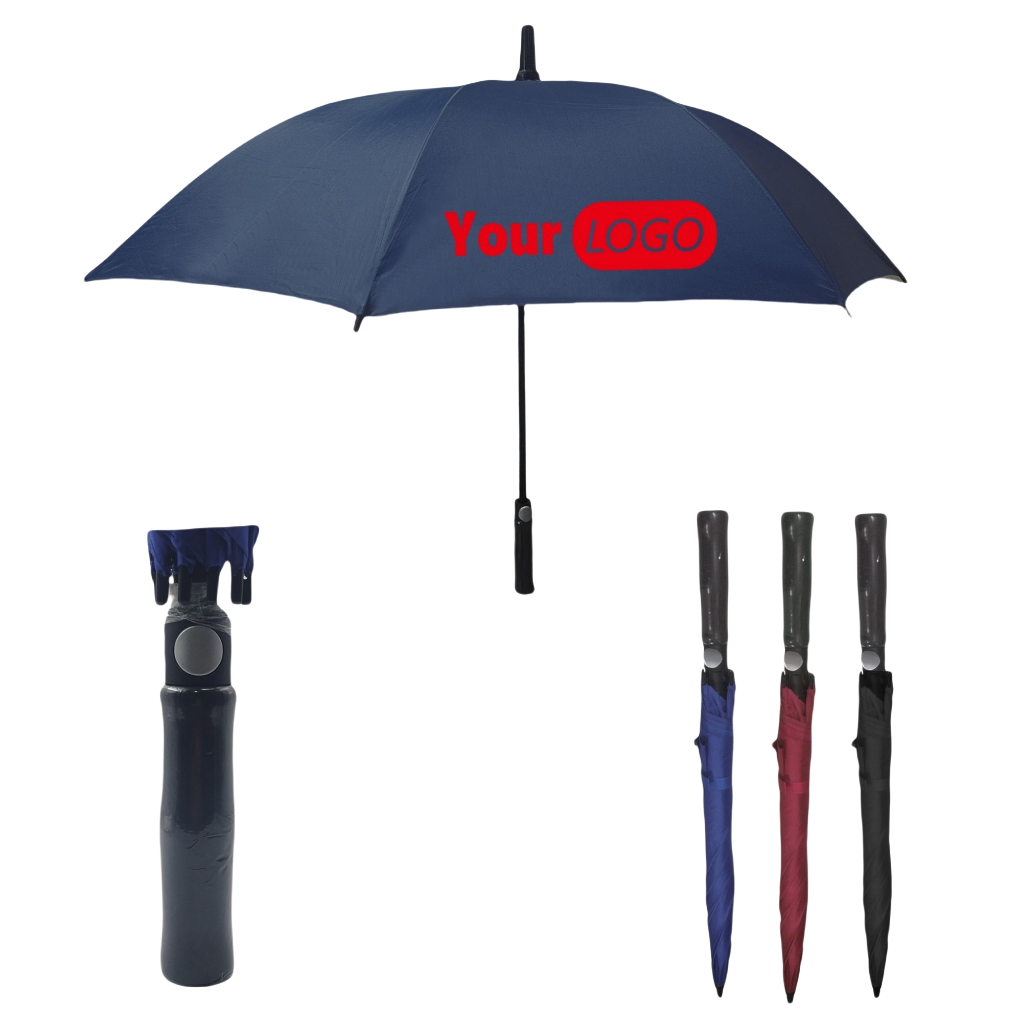 55" Arc Windproof Long Handle Golf Umbrella 1