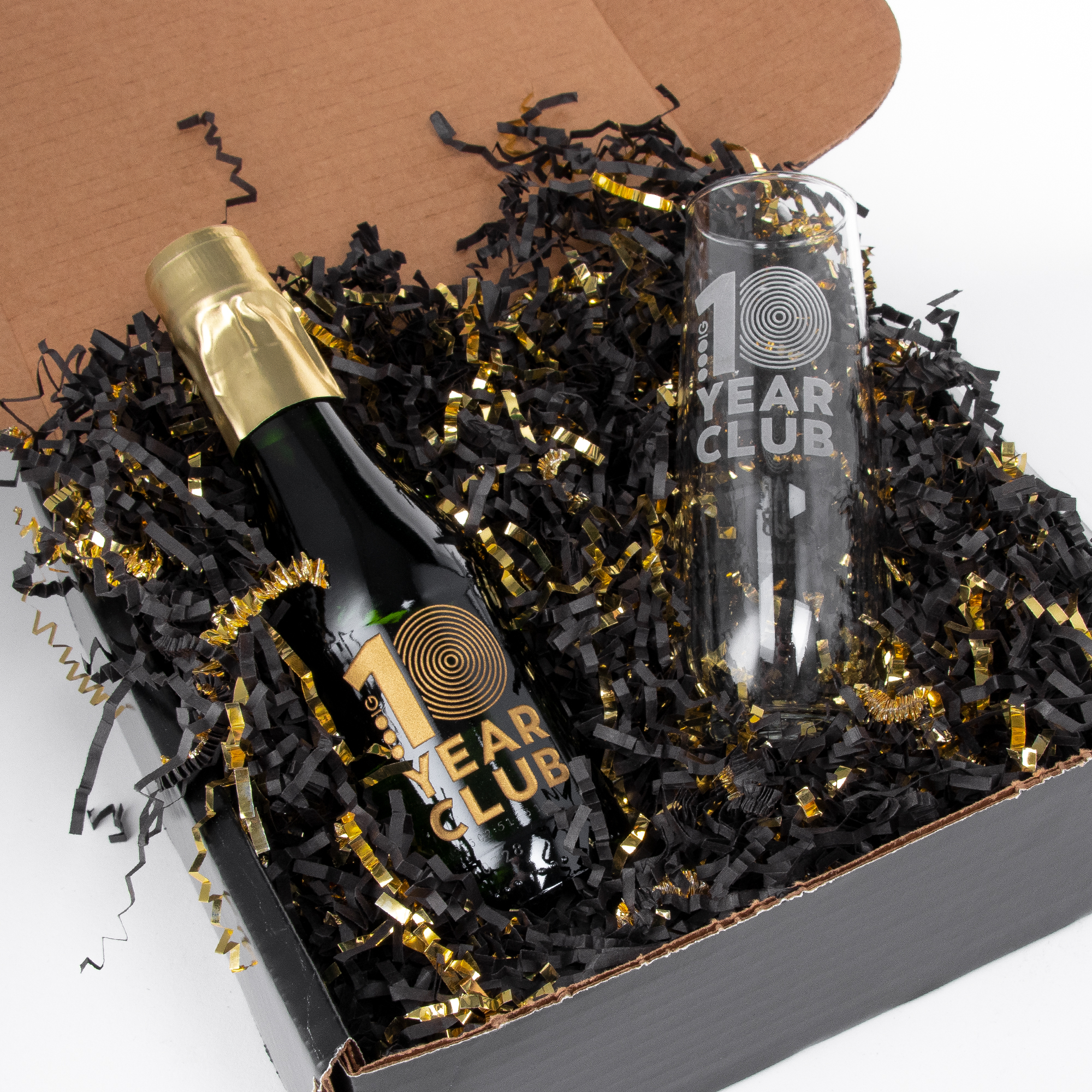 Sparkling Wine Kit with Mini Bottle & Stemless Flute 1