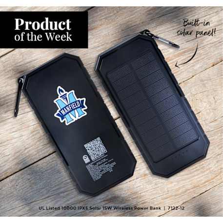 UL Listed 10000 IPX5 Solar 15W Wireless Power Ban 28