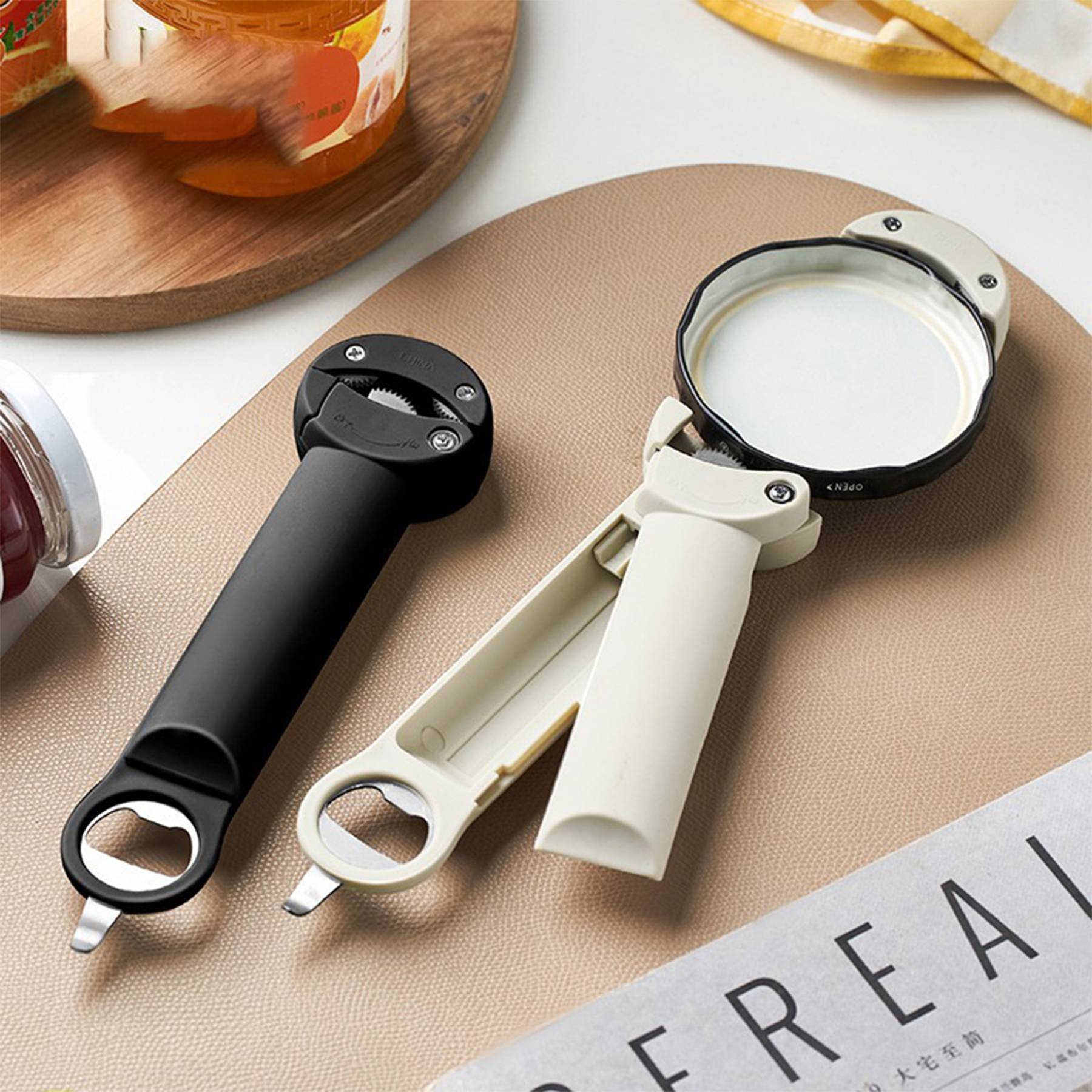 Polypropylene Multi-function magnetic bottle opener 7