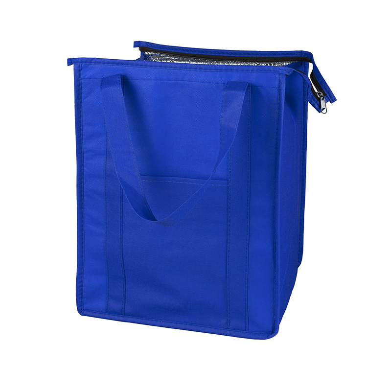 12"W x 16"H x 10"Gusset - "SUPER COOLER" Large Insulated Cooler Zipper Tote Bag 16