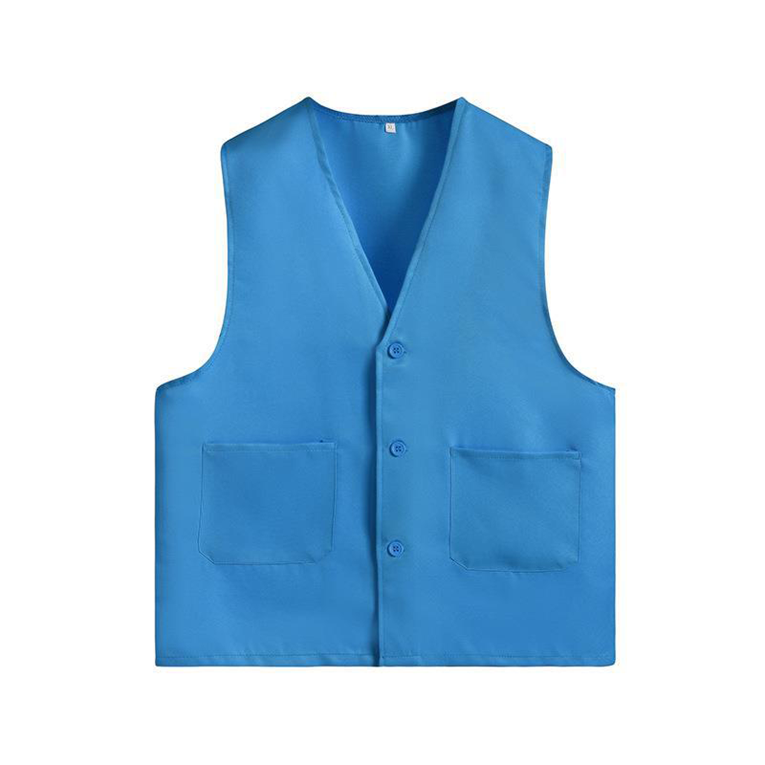 Lightweight Polyester Sleeveless Volunteer Vest w/ Pockets 4